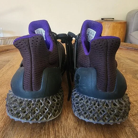 Adidas Ultra 4D Black Purple Running Sneaker Shoes Mens Size 6 | HP9736 - Picture 3 of 11